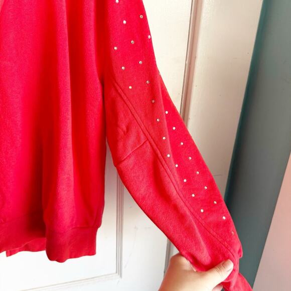 Victoria’s Secret PINK Rhinestone Bling Full Zip Hoodie Logo SPELLOUT Jacket XS - Picture 12 of 12